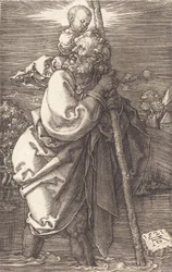 Saint Christopher Facing Venstre, 1521.