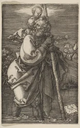 Saint Christopher Facing Venstre, 1521.