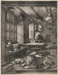 Saint Hieronymus i hans studie, 1514