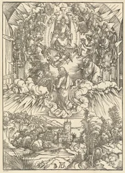 Sankt Johannes foran Gud og de eldste