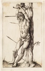 Sankt Sebastian bundet til treet