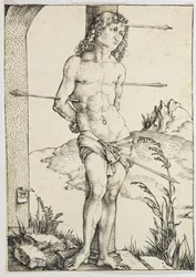 Sankt Sebastian bundet til en søyle (Bartsch 56)