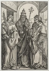 De hellige Stephen, Sixtus og Laurence.