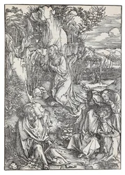 The Agony in the Garden, fra serien The Great Passion, ca. 1496.
