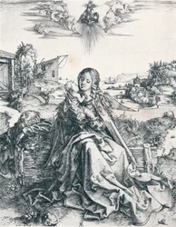 Den hellige familie med øyenstikkeren, 1495 1906