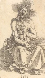 The Man of Sorrows sittende, 1515.