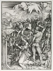 Martyrdommen til Saint Catherine of Alexandria, ca. 1497.