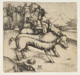 Den monstrøse grisen fra Landser, ca. 1496.