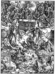 Åpningen av det syvende segl, De syv englene med trompetene, 1498, 1936