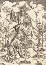 Visjonen om de syv lysestaker, sannsynligvis ca. 14961498.