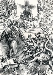 Kvinnen kledd med solen og den syvhodede dragen, 1498 1906