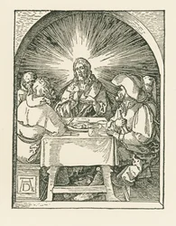 Kristus og disiplene i Emmaus, ca. 1510 (tresnitt)