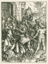 Kristus bærer korset, ca. 1498–99 (tresnitt)