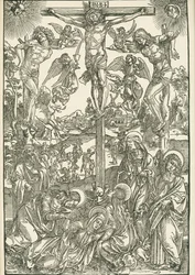 Korsfestelsen (Det store Golgata), ca. 1496–00 (tresnitt)