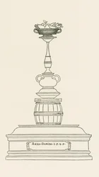 Monumental søyle for en dranker