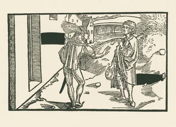 Phaedria og Parmeno, ca. 1492-93 (tresnitt)