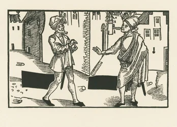 Sannio og Syrus, ca. 1492-93 (tresnitt)
