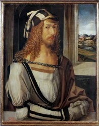 Selvportrett, innskrevet «1498» (olje på tre)