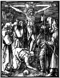 The Crucifixion, fra The Small Passion, ca. 1509-11 (tresnitt)