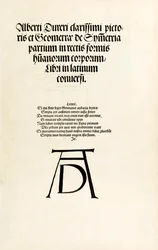 Tittelside med Durers tresnittmonogram fra 