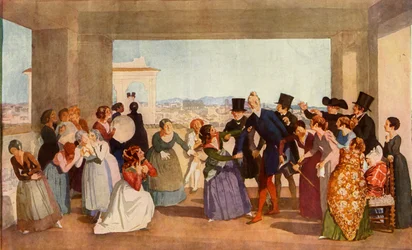 Oktoberfeiring i Roma, c1842, 1965.