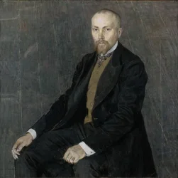 Portrett av kunstneren Nicholas Roerich 1874-1947, 1907