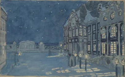 Vinterpalasset. Scenedesign for operaen The Ice House av A. Koreshchenko, 1901