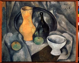 Stilleben. Alexander Vasilyevich Shevchenko (Alexander Shevchenko) (1883-1948), olje på lerret