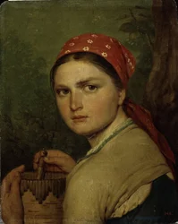 En bondepike, ca. 1824