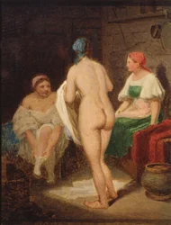I dampbad, slutten av 1820-årene