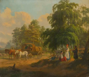 Landskap med russisk troika, 1801.