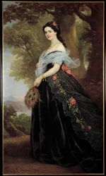 Portrett av grevinnen Juliette Cotti Maleri av Alexandro Ossani (1800-tallet) 1869 Firenze museum for moderne kunst