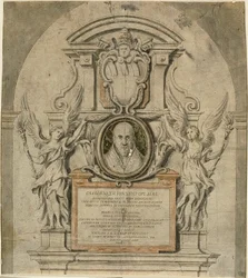 Design for minnesmerke over pave Gregor XV
