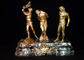 Flagelering av Kristus, midten av 1600-tallet (forgylt bronse)
