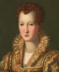 Portrett av Virginia de#39; Medici (1568-1615), bystelengde