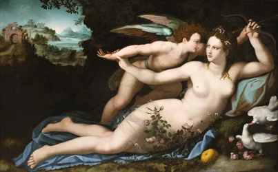 Venus avvæpner Cupid