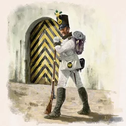 Østerriksk infanterist fra IR-regiment nr. 14 i en festning i 1809, 2018