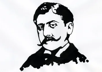 Marcel Proust (blekk på papir)