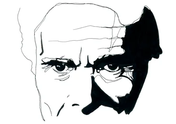 Portrett av den italienske forfatteren og regissøren Pier Paolo Pasolini (Portrett av den italienske forfatteren og regissøren Pier Paolo Pasolini)