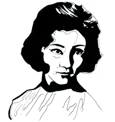 Portrett av Jiang Qing (1914-1991) Kone til Mao Zedong (Portrett av Jiang Qing som Madame Mao)
