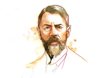Portrett av den tyske sosiologen Max Weber (1864 - 1920) (Max Weber tysk sosiolog, filosof, jurist og politisk økonom)