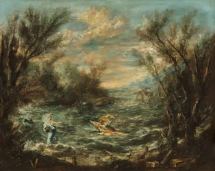 Kristus ved Galileasjøen, ca. 1740 (olje på lerret)
