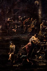 Spillere, soldater og vagabonder, ca. 1720/30 (olje på lerret)