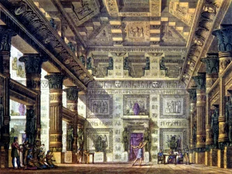 Dansescene i det gamle Egypt i Memphis