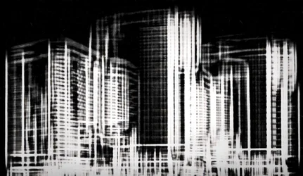 fragment av byen #3,2019,)blandet media)