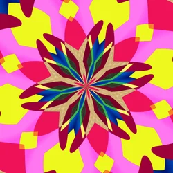 hageblomst, 2019, (blandet media)