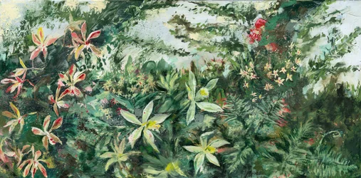 Frodige tropiske blomster