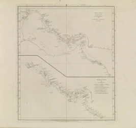 Havneplaner, Dalrymple, Alexander publisert i 1791 ID-nummer 41167-2001 Et plankart av en del av Persiabukta, delvis korrigert av løytnant Edward Harvey 1778