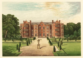 Burton-Agnes Hall, Yorkshire, England. 1880 (gravering)