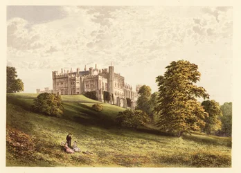 Lambton Castle, County Durham, England. ,1880 (gravering)